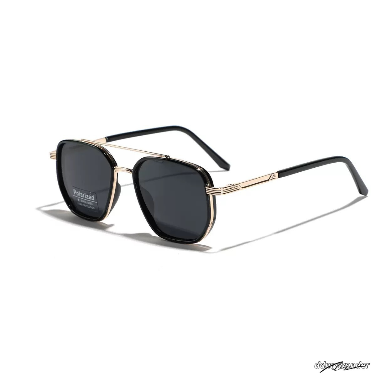 Designer For Women Men Metal Oversize Square Frame Tr90 Polarizing Sunglasses Unisex