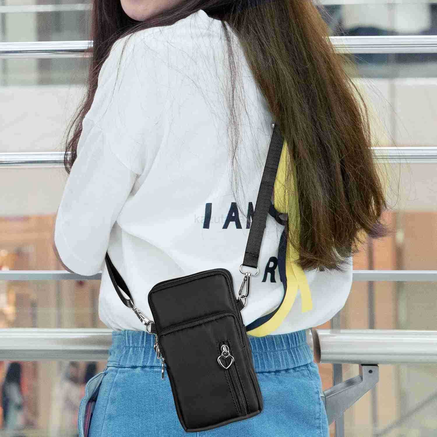 Women Cell Phone Purse Wristband Sport ARMband Wallet Travel Crossbody Cell Phone Purse for S10 Plus S9 Plus A50 A7 J7OnePlus 6THTC U12 Black Z250910