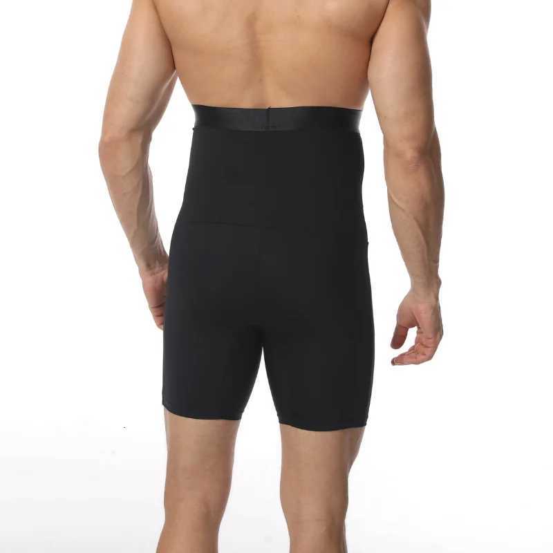 Mens Tummy Control Shaping Shorts with Silicone Grip Waistband High Waisted Seamless Pouch Design Comfortable Underwear W250910