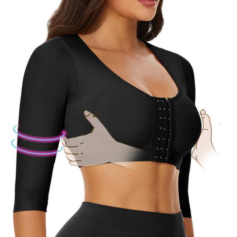 Upper Arm Shaper Sleeve Compression Top Women Push Up Breast Post Surgery Front Clo Bra Shapewear Back Support Cropped Tops W250910