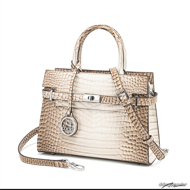 Designer Shoulder New High-Quality Crocodile Patterned White Vintage Leather Crossbody Bag ddmywonder ddmywonder ddmywonder ddmywonder