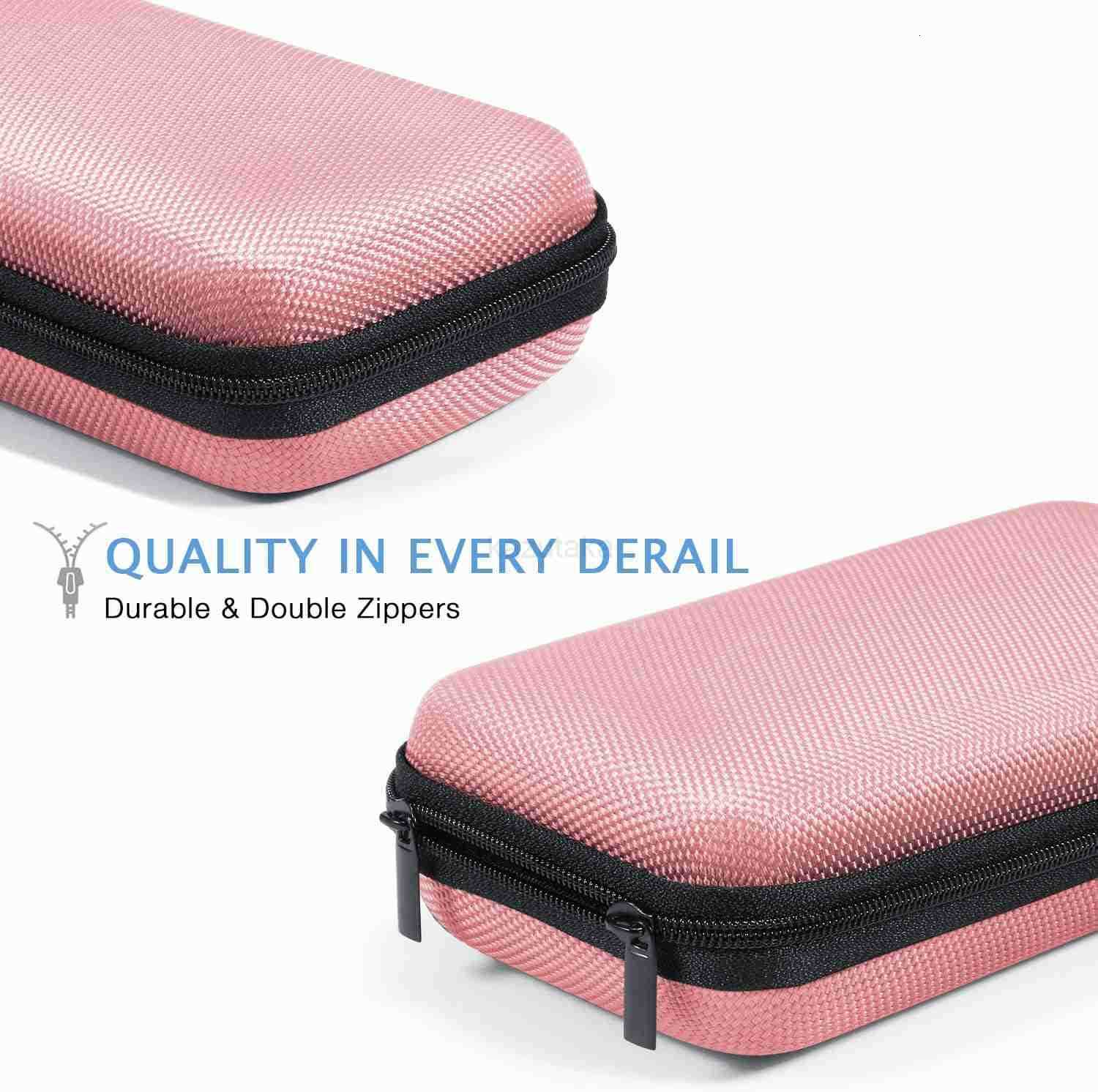 Cell Phone Carrying Case Portable Hard EVA Charger Case High Protection Small Zipper Travel Pouch Storage Bag Electronic Organizer for Battery GPS Har