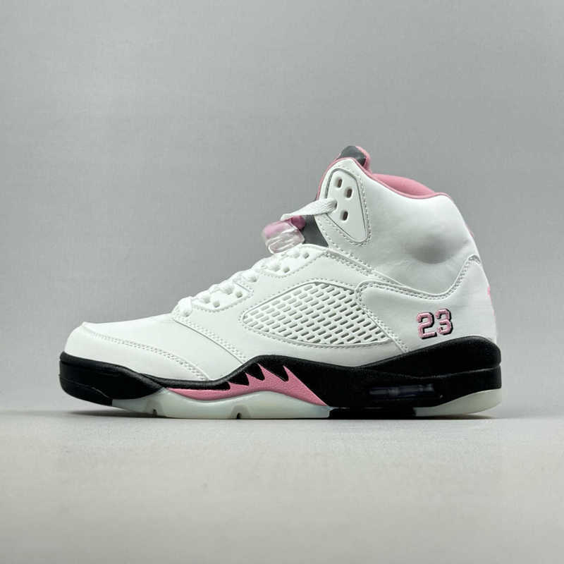 Designer brands latest 35th Anniversary Medium Soft Pink retro basketball shoes with white and black center tops 3647
