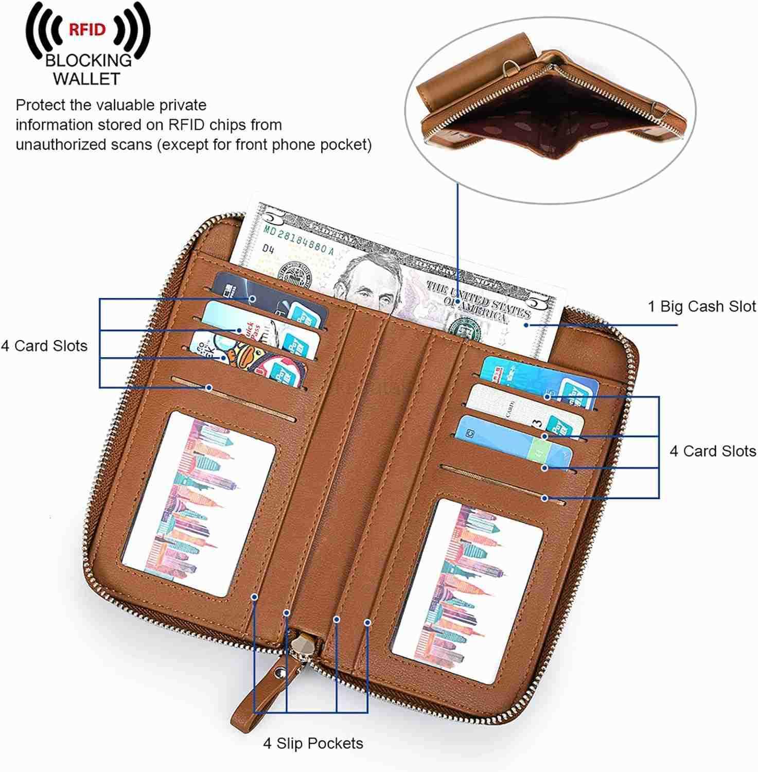 Small Crossbody Bags for Women Cell Phone Purse RFID Blocking Wallet Purses with CARD Slots Z250910