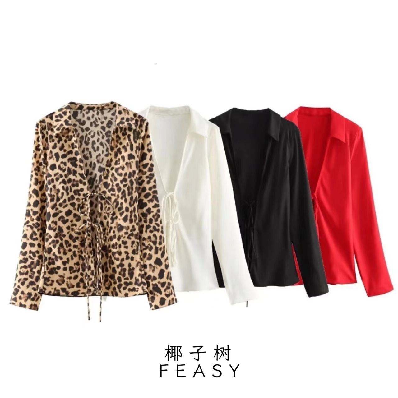 2025 European and American Women's design Summer New Style Butterfly Knot Silk Shirt Designer Shirt