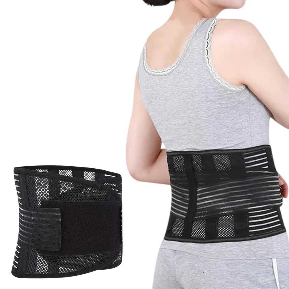 Back Brace Breathable Lumbar Support Belt Adjustable Straps Back Belt Lower Back Waist Brace for Lower Back Relief Sciatica W250910