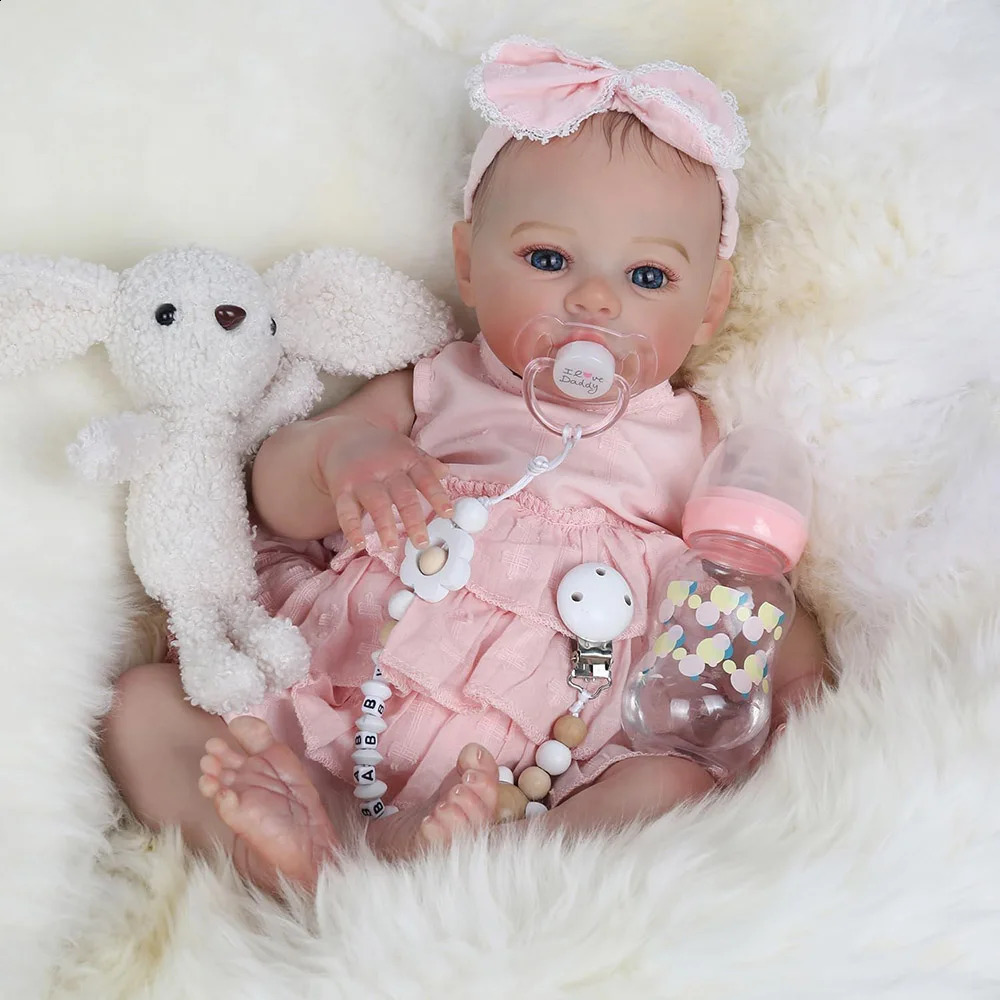 48cm Baby Reborn Doll Like Real Silicone Vinyl Full Body Girl Lifelike Painted Babies Realistic born Dolls Toy Gifts For Kids 250909