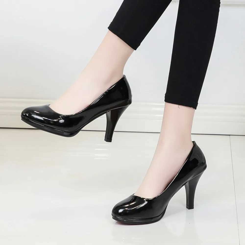 High Heels Shoes Women White Wedding Shoes Thick High Heels Fashion Party Pumps Footwear Black Red Big Size 3442 W250910