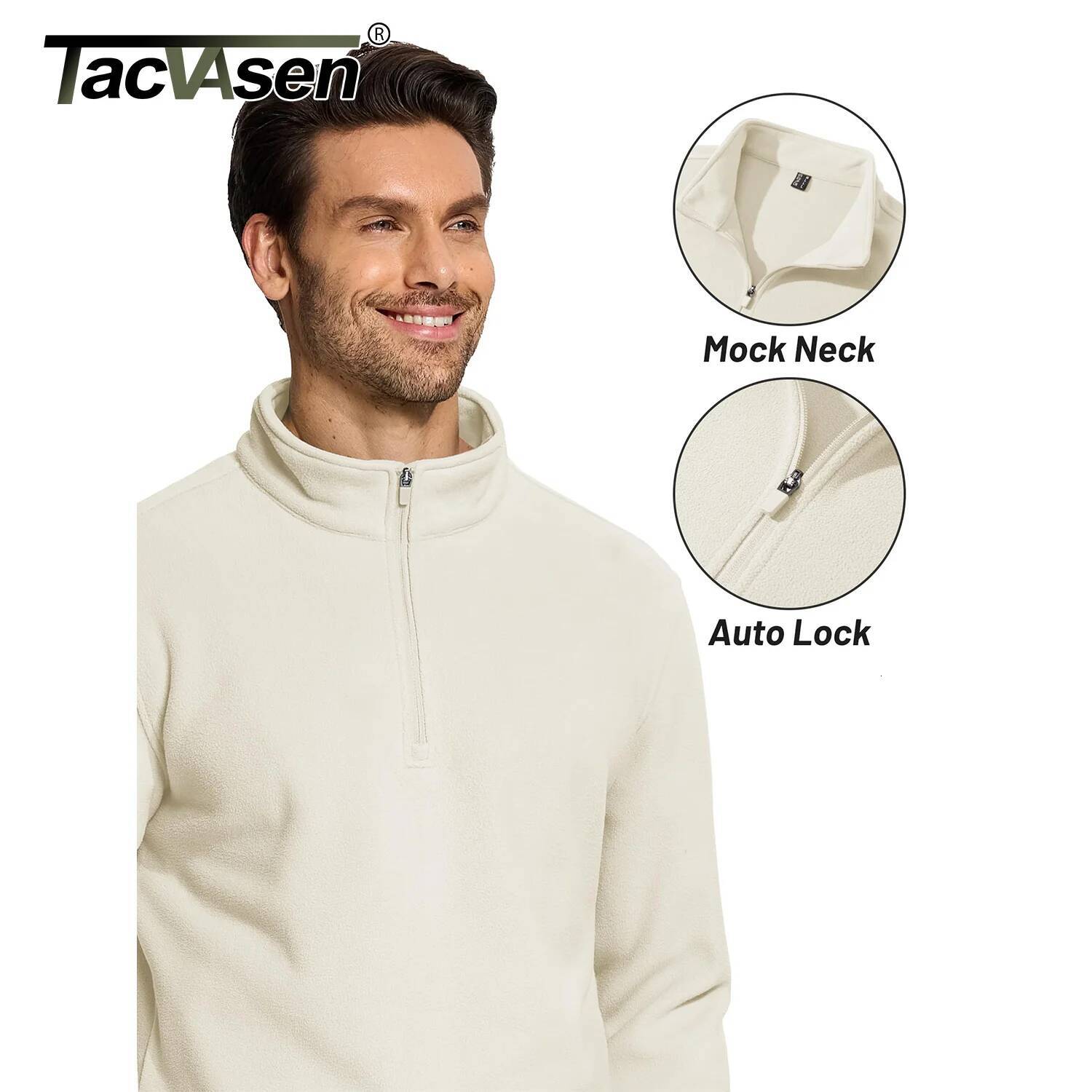 TACVASEN Quarter-Zip Pullover Tops Mens Turtleneck Fleece Sweatshirts Casual Warm Sweater Athletic Running Sports Hoodie Shirts dongdumaoyi