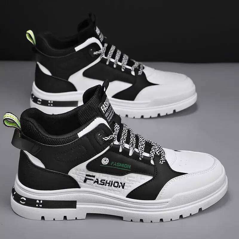 New Luxury Men's Sneakers Fashion Color blocked Thick soled Wear resistant and Breathable Running Shoes Zapatos para hombres