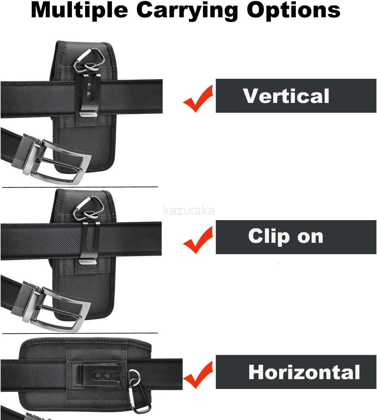Phone Holster for Phone Nylon Cell Phone Belt Clip Holster Carrying Pou Z250910