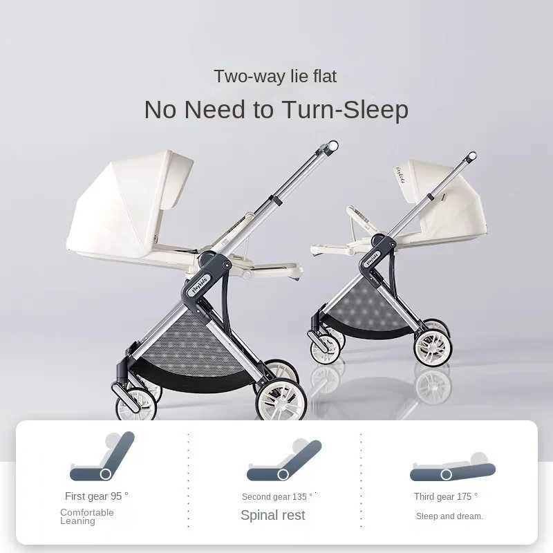 K8 Baby Stroller High Landscape Foldable Lightweight Aluminium Alloy Frame SitandLie Newborn TwoWay Baby Carriage W250910