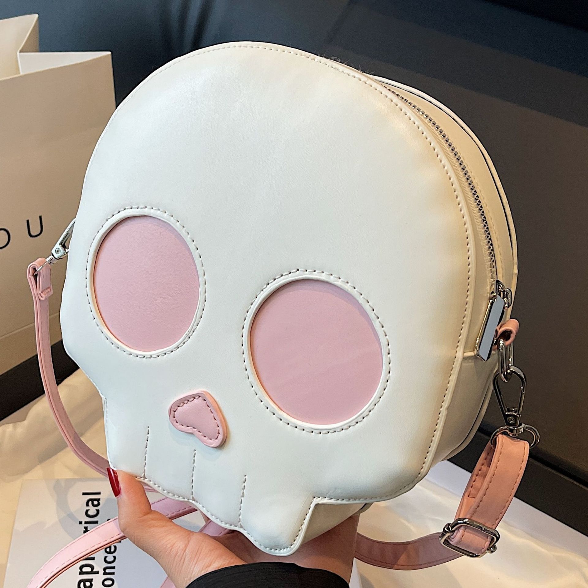 new shoulder bag luxury bag quirky personality crossbody bag designer bag Halloween large capacity women fashion s skeleton bag