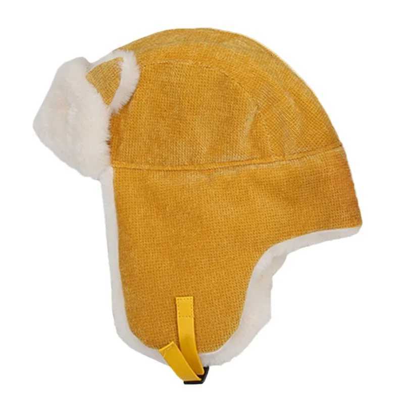 Wen Warm Earmuffs Thicken Ear Flapped Hat Winter Cold Proof Warm Cotton Hat Cat Ears Winter Russian s G250910