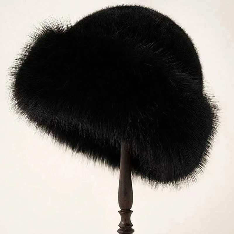 1pc Furry Hats For Women AutumnWinter Korean Style Warm Hats Solid Color Flattering Mongolian Hats Thickened Winter OutfitsXJ250910