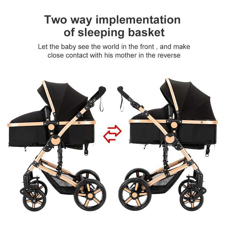 Baby Stroller 2 in1 Light Stroller Baby Cart Baby Newborn Items Pram Baby Strollers with Four Wheels Multiple Carriage Baby W250910