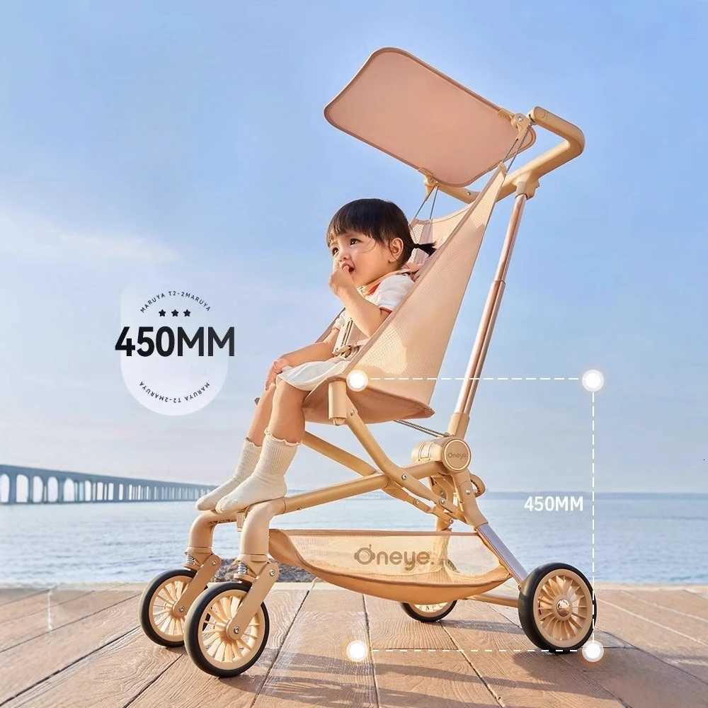 Lightweight Baby Stroller Portable Outdoor Travel Baby Stroller Foldable Shockabsorbing Fourwheel Baby Stroller with Sunshade W250910