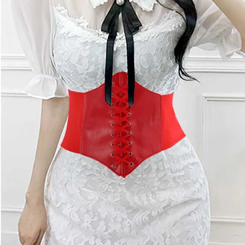 Womens Corset Body Shapewear Sexy Wide Leather Belt Cummerbunds Strap Belts for Women High Waist Slimming Corsets and Bustiers W250910