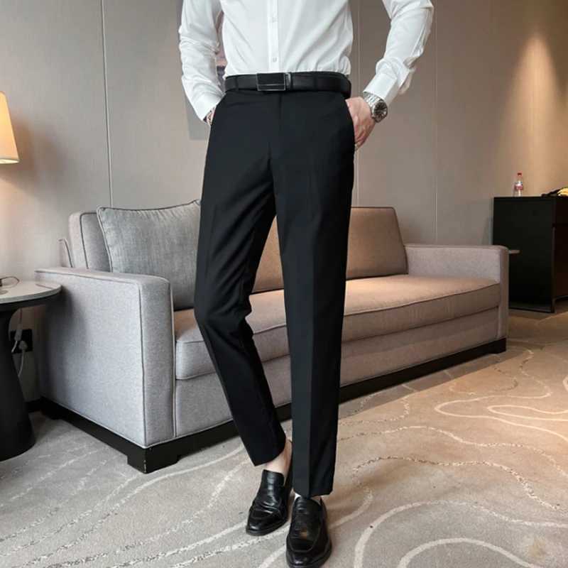 Suits for Men Korean Fashion Long Sleeve Slim Fit Wedding Business Blazer Black Professional Formal Suit Pants Sets Ropa Hombre W250910
