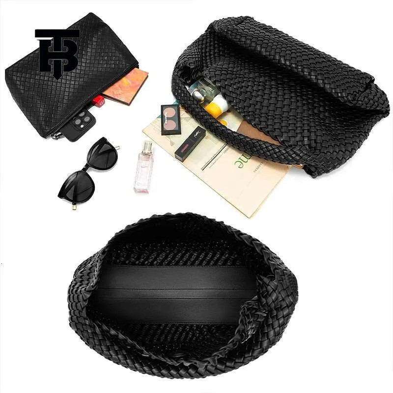 TB BHULAMTE Luxury Designer Large Woven Bag Handbag Soft Leather Shoulder Shopper Travel Bag Luxury Bag And Wallet Luxurious And Fashionable Designer 