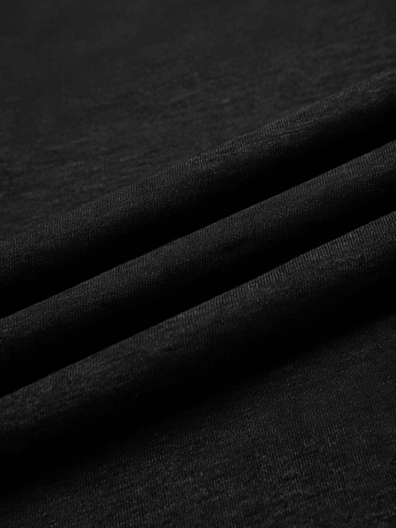 Neck Striped Bamboo Fiber Polyester Blend Charcoal Spring All Workout Outdoor S Anti Pill Drawstring Thumb Holes Male Guy's Men's Tops Men&#