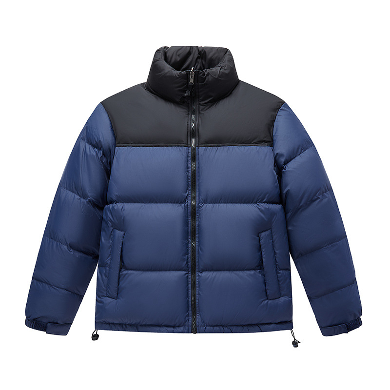 new Free Shipping Classic light luxury winter item color blocked bread jackets velvet cotton jacket men and women outdoor casual cotton coat