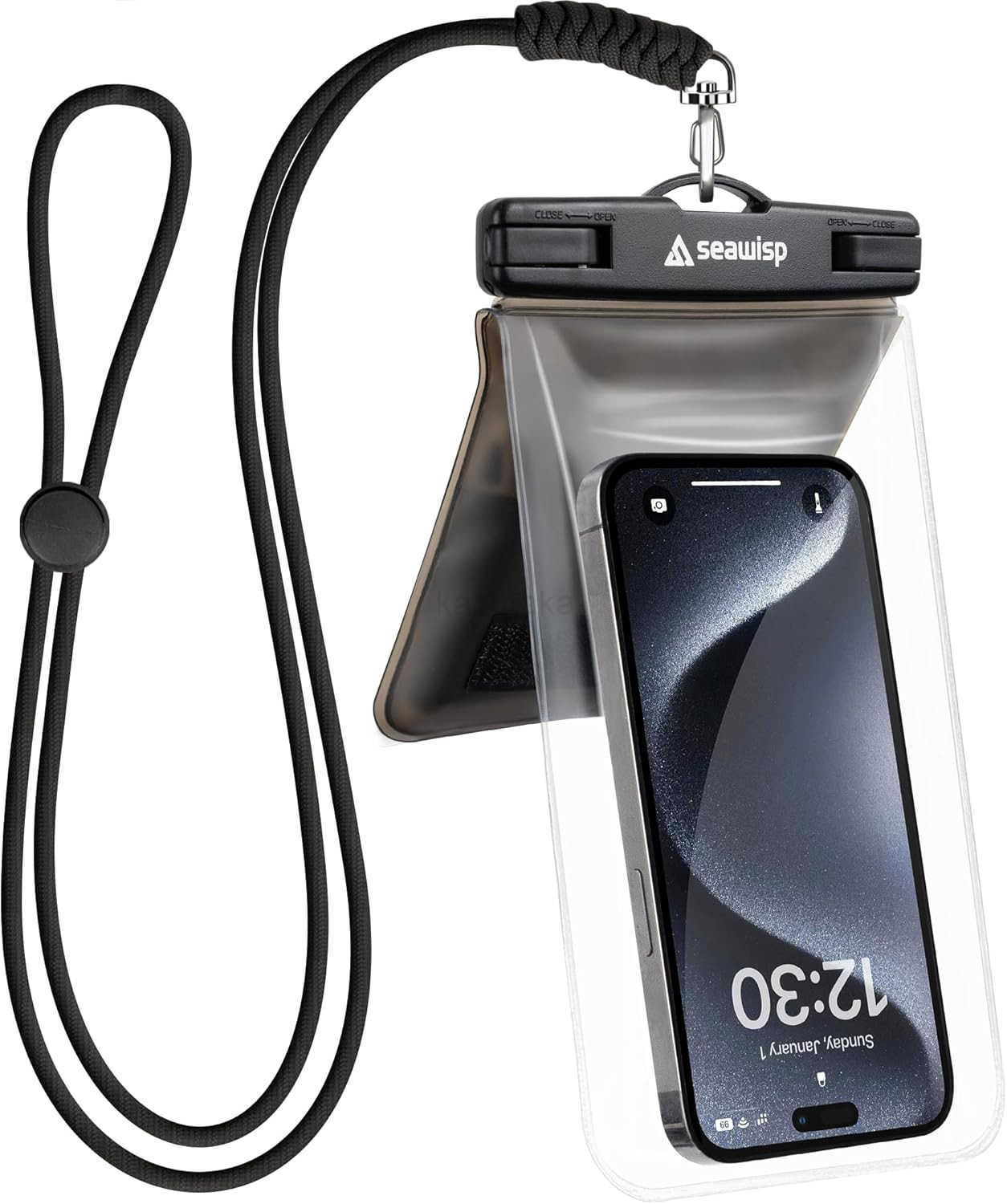 Universal Waterproof Phone Pouch Double Space IPX8 Dry Bag with Lanyard for iPhone 16 15 14 13 12 Pro Max XS XR X S25 S24 S23 Ultra Fit All Phones Up 