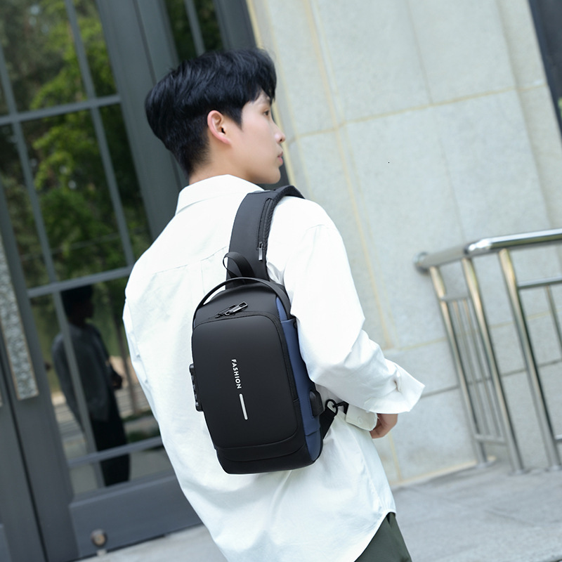Men S Chest Bag With Free Shipping Combination Lock Luxury Bag Motorcycle Bag Platform Hot Selling Crossbody Bag Large Capacity Anti Theft Designer Ba