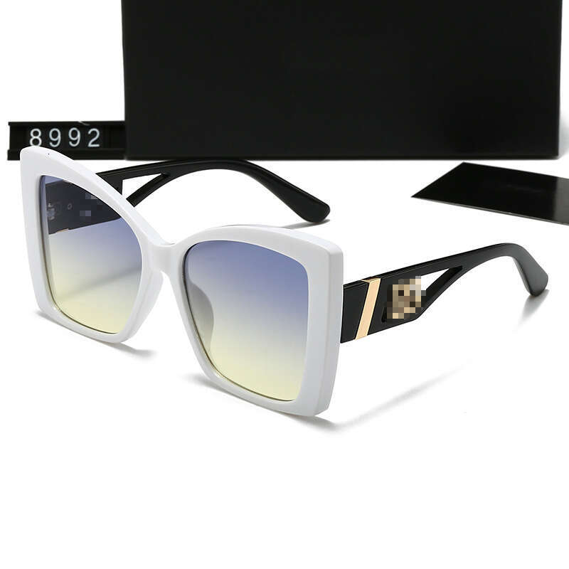 New Style Personality Cat Eye Trendy Wide Temple UV Protection Sunglasses for Women 8992