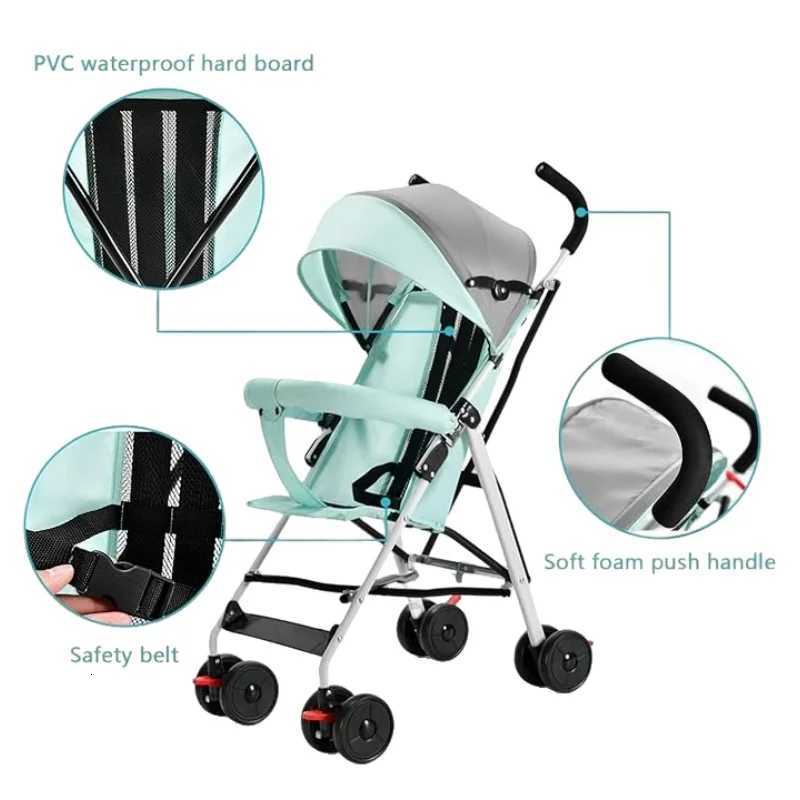 UltraLight Travel Stroller For BabyKidsToddler From 0 Months Baby Umbrella Stroller OneHand Fold AirplaneFriendly Comp W250910