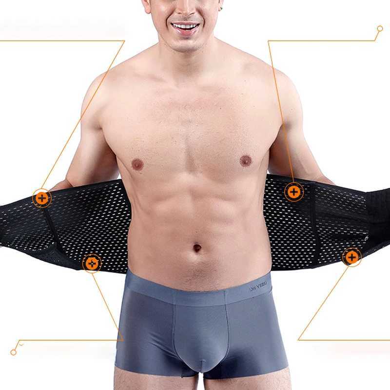1pcs Men Sports Slimming Body Shaper Waist Trimmer Belt Corset Belly Control Belt Fitness Shapewear Reduce beer belly W250910