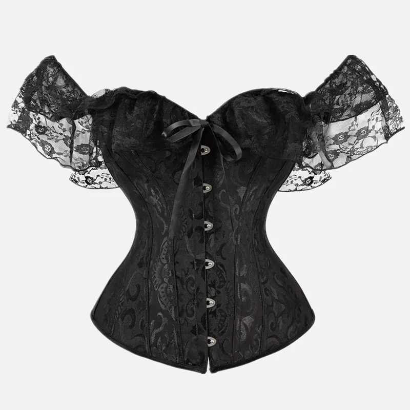 Lace Corset Top Women Shapewear Fajas Waist Slimming Lingerie Blusas Body Shaper Woman Corsets Sexy Outwear Shaping Tops W250910