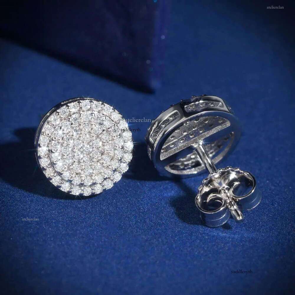 Dropshipping Dias Designs 10K Solid Gold HPHT /Moissanite Lab Grown Dia Stud Earring Fine Jewelry