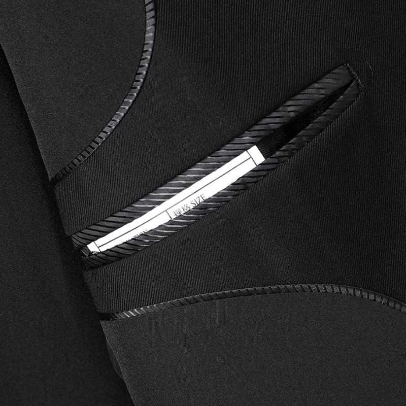 New Blazerpants Mens Fashion Business Gentleman Italian Style Slim Solid Color Professional Suit Wedding Groom Best Man Suit W250910