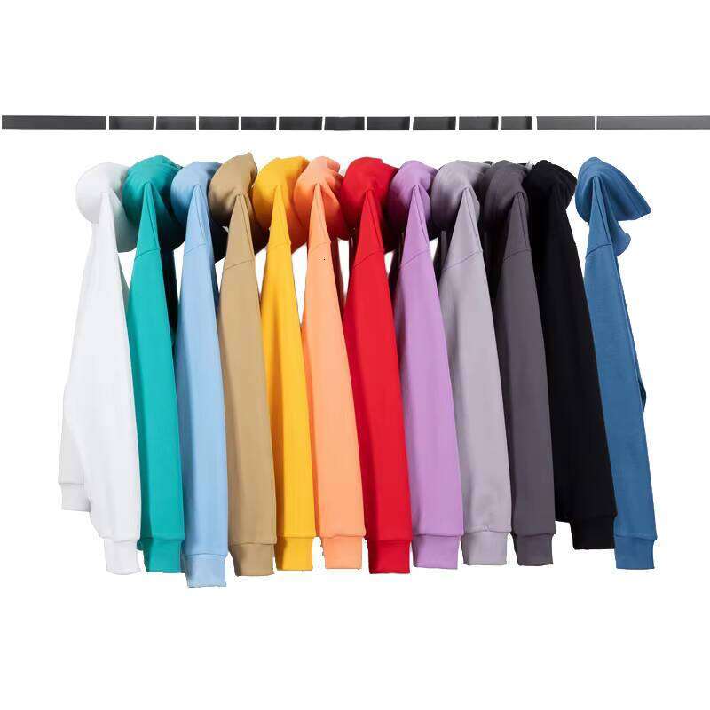 Polyester Cotton Blank 360 Gsm High Quality Drop Shoulder Streetwear Hoodie Men