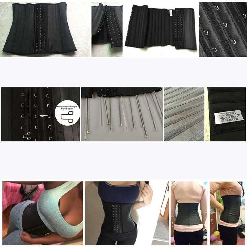 Fitness Waist Trimmer Belt Latex Waist Womens Corset Long Torso Waist Cinchers Hourglass Body Shaper Sports Girdles W250910