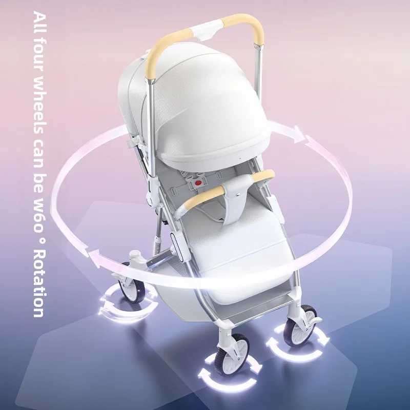 Baby Stroller High View Can Sit or Lie Down Twoway Shockabsorbing Foldable Portable Newborn Baby Stroller Baby Stroller W250910