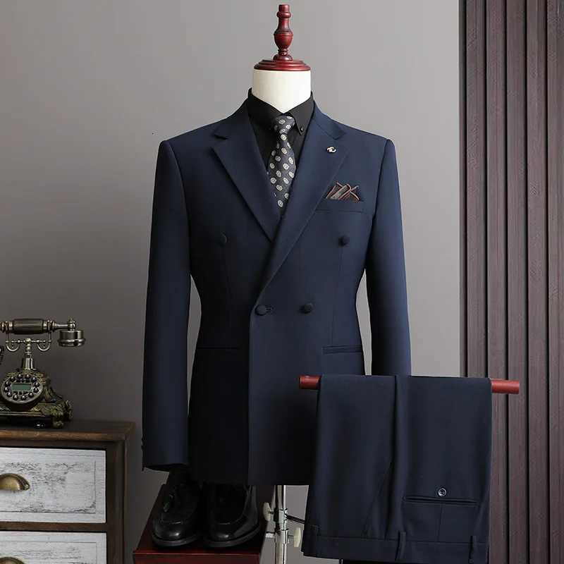 Classic Mens Suits Sets Wedding Banquet Groomsman Slim Fit Blazer Vest Pants 3 Pieces Formal Business Costumes Men Tuxedos W250910
