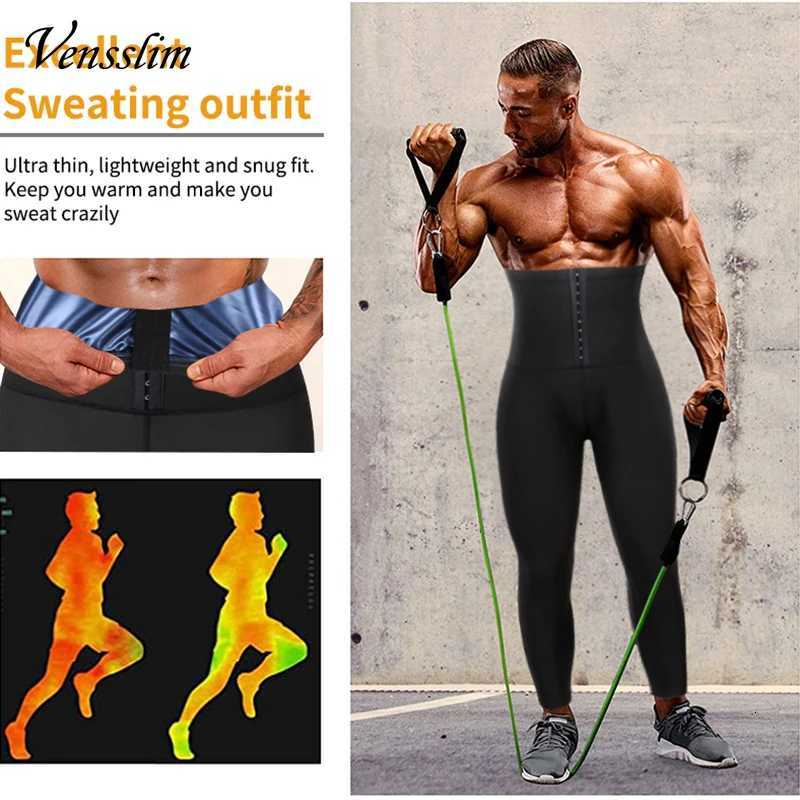 Vensslim Sweat Waist Lings Slimming Weight Loss Men Body Shaper Thermo Sauna Pants Workout Gym Compression Shorts W250910