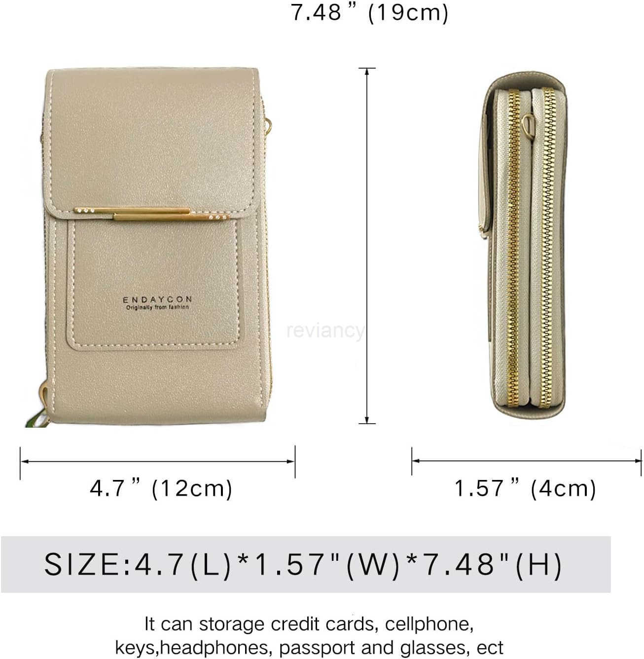 Small Crossbody Cell Phone Bag for Women Mini Shoulder Purse with SlotsW250909