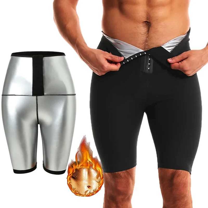 Men Sauna Sweat Shorts Shapewear Slimming Belly Fat Burning Fitness Abdomen Reducer Losing Weight Shaper Waist W250910