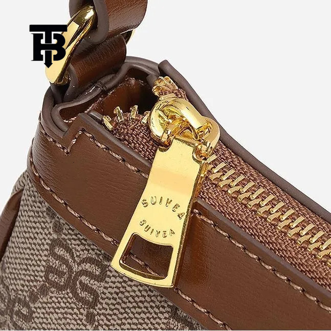 TB BHULAMTE 2025 Luxury Designer High-quality Women's Handbag Wallet Leather Versatile Metal Badge Letter Printing Black Classic Underarm Bag Mul
