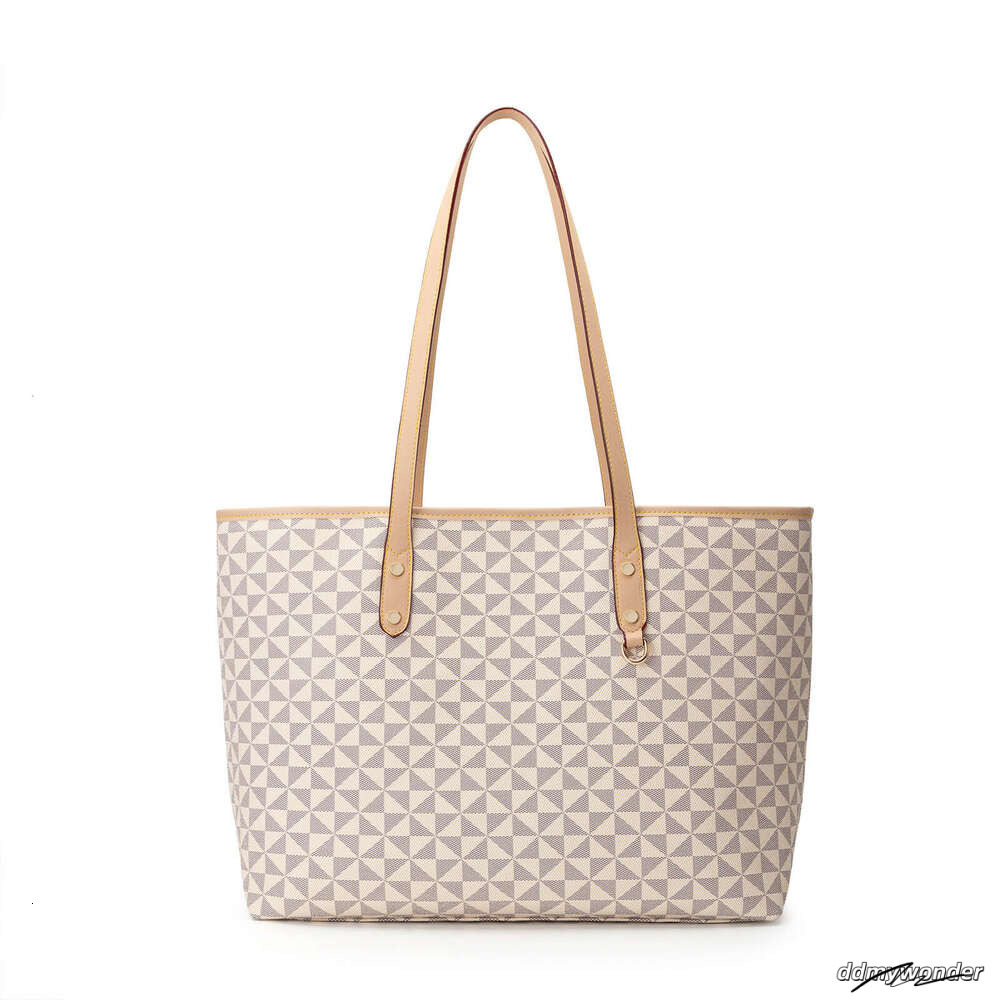 Lacel Urwebin Quilted Print Tote Bag Trendy Fashionable Versatile Emed Large Capacity Zipper Handbag