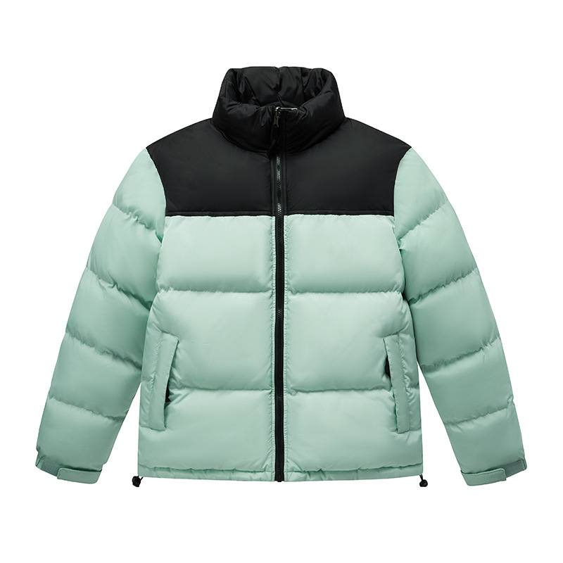 new Free Shipping Classic light luxury winter item color blocked bread jackets velvet cotton jacket men and women outdoor casual cotton coat