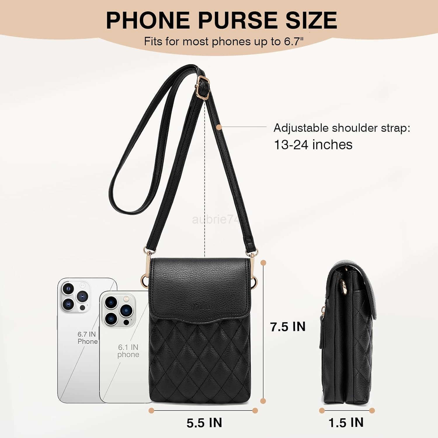 Small Crossbody Bags for Women Vegan Leather Crossbody Phone Purse Mini Cell Phone Bag for TravelingZ250910