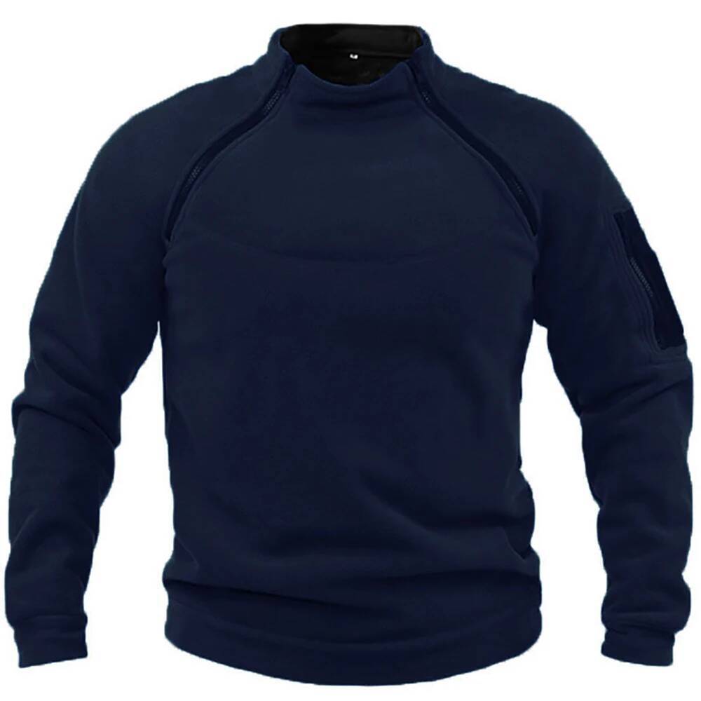 Men's Tactical Outdoor Fleece Jacket Clothes Warm Zippers Pullover Men Windproof Coat Thermal Hiking Sweatshirt dongdumaoyi