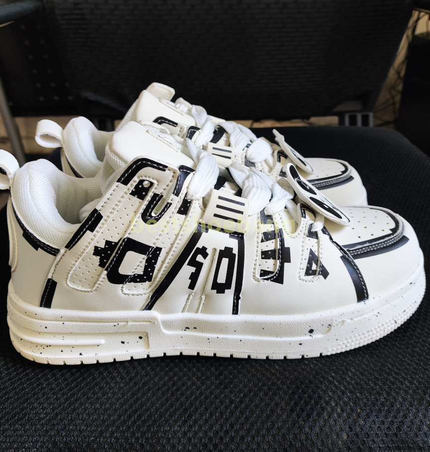 designer shoes womens sneakers mens trainers casual breathable mesh non-slip soft sole stylish panda black graffiti white mens shoes size 36-44