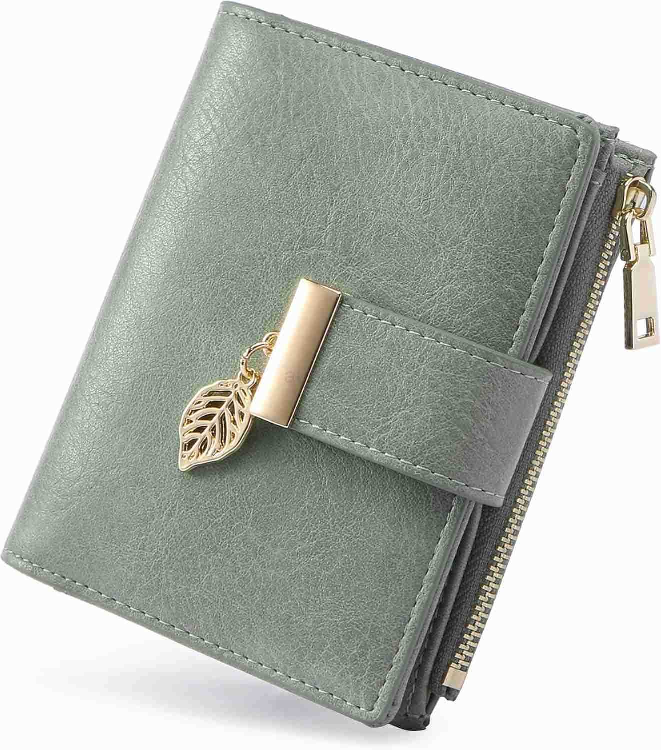 Small Wallet Women RFID Blocking Leather Bifold Wallet CARD Holder for Women Ladies Compact Wallet Mini Purse With Zipper PocketZ250910