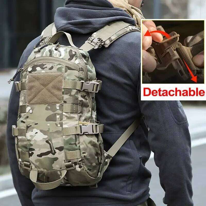Tactical Cycling Backpack Camping Travel For Men Camouflage Riding Outdoor Molle Daypack Laptop Hiking Hunting Fishing Bag