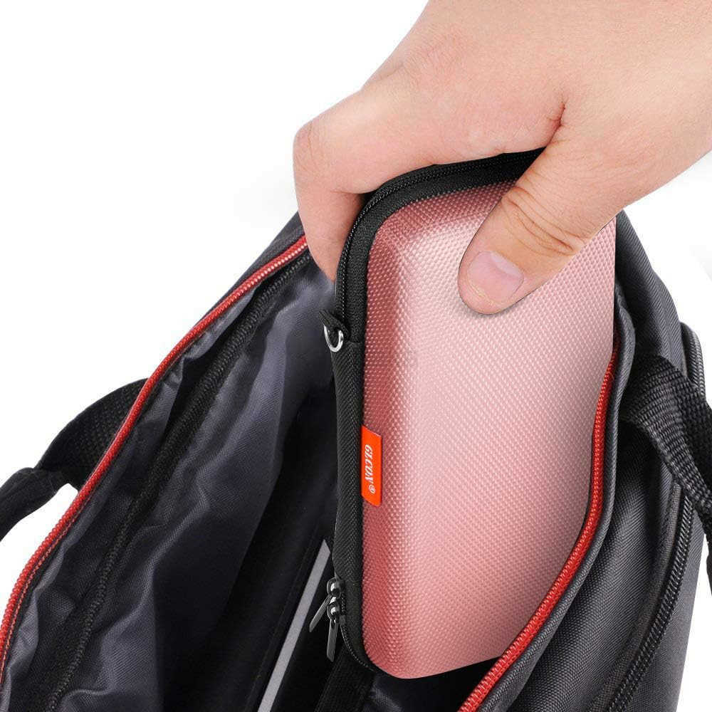 Cell Phone Carrying Case Portable Hard EVA Charger Case High Protection Small Zipper Travel Pouch Storage Bag Electronic Organizer for Battery GPS Har